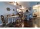 Small dining area with table and chairs near kitchen at 5261 Lindell Rd # 205, Las Vegas, NV 89118