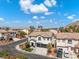 Aerial view of a two-story house with a three-car garage at 5310 Esparon Ave, Las Vegas, NV 89141