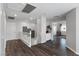 Bright upstairs hallway with hardwood floors and access to bedrooms at 5310 Esparon Ave, Las Vegas, NV 89141