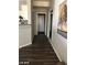 Hallway with hardwood floors and neutral wall colors at 6225 Dan Blocker Ave # 102, Henderson, NV 89011