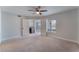 Bedroom with ceiling fan and view of kitchen at 6800 E Lake Mead Blvd # 2035, Las Vegas, NV 89156