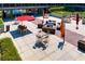 Community patio with seating and fire pit at 8925 W Flamingo Rd # 216, Las Vegas, NV 89147