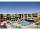 Luxury resort-style pool with spacious sundeck at 8925 W Flamingo Rd # 216, Las Vegas, NV 89147