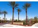 Welcoming community park with lush landscaping and signage at 11297 Hidden Peak Ave # 102, Las Vegas, NV 89135