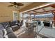 Inviting covered patio with ample seating, perfect for outdoor relaxation and entertaining with mountain views at 1771 Labrador St, Pahrump, NV 89048
