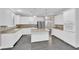 Modern kitchen with white cabinets, granite counters and stainless steel appliances at 2891 Painted Lilly Dr, Las Vegas, NV 89135