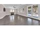 Spacious living room with fireplace and hardwood floors at 2891 Painted Lilly Dr, Las Vegas, NV 89135