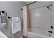 Clean bathroom featuring a shower/tub combo at 3449 Lorilou Ln # 3, Las Vegas, NV 89121