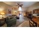 Inviting living room with comfortable seating and natural lighting at 5873 Corazon Dr, Las Vegas, NV 89103