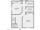 Upstairs floor plan showing the layout of the bedrooms, bathrooms, closets, laundry room, and storage at 5940 Palmilla St # 9, North Las Vegas, NV 89031