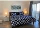 Main bedroom with king-size bed and access to balcony at 6250 W Flamingo Rd # 88, Las Vegas, NV 89103
