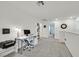 Convenient loft space includes a workspace and printer at 6867 Evening Orchid St, North Las Vegas, NV 89086