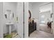Charming bathroom featuring decorative wall mirror and vessel sink at 723 Orange Plume Walk # 0, Henderson, NV 89011
