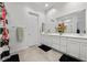 Bright bathroom with modern vanity, shower stall and decorative accents at 723 Orange Plume Walk # 0, Henderson, NV 89011