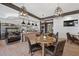 Stylish cafe area with a display case and wood-look flooring at 723 Orange Plume Walk # 0, Henderson, NV 89011