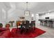 Dining room featuring modern lighting fixture and dining table at 723 Orange Plume Walk # 0, Henderson, NV 89011