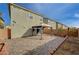 Private backyard patio with gazebo and landscaping at 7675 W Mistral Ave, Las Vegas, NV 89113