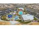 Community features pool, playground, clubhouse and parking at 8136 Little Skye Ct, Las Vegas, NV 89166