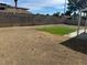 Backyard with artificial turf and gravel areas at 11 Page St, Las Vegas, NV 89110