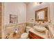Small bathroom with updated vanity and fixtures at 2049 Troon Dr, Henderson, NV 89074