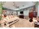 Charming bedroom with built-in shelving and window seat at 2049 Troon Dr, Henderson, NV 89074