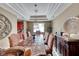 Elegant dining room with large table and decorative wall accents at 2049 Troon Dr, Henderson, NV 89074