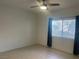 Bright bedroom with ceiling fan and window coverings at 2110 Los Feliz St # 1046, Las Vegas, NV 89156