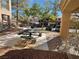 Community picnic table in a courtyard setting at 2110 Los Feliz St # 1046, Las Vegas, NV 89156