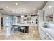 Gourmet kitchen with large island and white cabinetry at 61 Contrada Fiore Dr, Henderson, NV 89011