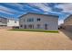 Large backyard with gravel and artificial turf at 8541 S Pioneer Way, Las Vegas, NV 89113