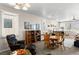 Spacious living area with comfortable seating, built-in bookshelves, and large windows at 1428 Chaparral Dr, Mesquite, NV 89027