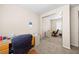 Well-lit office with lots of space and a closet with mirrored sliding doors at 1428 Chaparral Dr, Mesquite, NV 89027