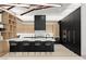 Modern kitchen with island and stainless steel appliances at 21 Grey Owl Ct, Las Vegas, NV 89135