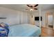 Bedroom with a double bed and ensuite bathroom access at 2690 S Dandelion St, Pahrump, NV 89048