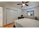 Well-lit bedroom with a queen-size bed and closet at 2690 S Dandelion St, Pahrump, NV 89048