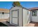 Large storage shed in the backyard at 2690 S Dandelion St, Pahrump, NV 89048