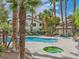 Relaxing pool and spa area with ample seating at 3055 Key Largo Dr # 203, Las Vegas, NV 89120