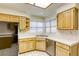 Corner kitchen with ample counter space and stainless steel dishwasher at 448 Wonderstone Dr, Las Vegas, NV 89107