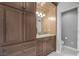Bathroom with single vanity and adjacent toilet at 479 Via Ventana Dr, Mesquite, NV 89027