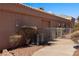 Side view showcasing a garage and an AC unit at 479 Via Ventana Dr, Mesquite, NV 89027