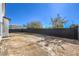 Spacious backyard with block wall fencing and room for landscaping at 4871 Charlemagne Ave, Las Vegas, NV 89130