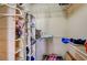 Walk-in closet with shelving and plenty of storage space at 5105 Kingsbridge Dr, Las Vegas, NV 89130