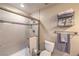 Updated bathroom with a shower/tub combination at 5529 Eagle Claw Ave, Las Vegas, NV 89130