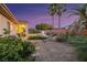 Private backyard with a pool, hot tub, hammock, mature landscaping, and covered patio at 6425 Orto Botanico Ct, Las Vegas, NV 89131