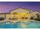 Beautiful pool with a hot tub and covered patio ideal for backyard entertainment at 6425 Orto Botanico Ct, Las Vegas, NV 89131