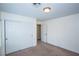This bedroom features carpet, a closet, and a neutral color palette at 8063 Sundance Valley Dr, Las Vegas, NV 89178