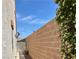 Backyard view showing the block wall around the home at 10649 Bella Ordaz Way, Las Vegas, NV 89141