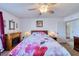 Bright bedroom featuring a comfortable bed and fireplace at 2173 Aspen Mirror Way # 101, Laughlin, NV 89029