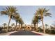 Community center entrance with palm trees and landscaping at 2920 Josephine Dr, Henderson, NV 89044