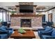Community room with fireplace and comfortable seating at 2920 Josephine Dr, Henderson, NV 89044